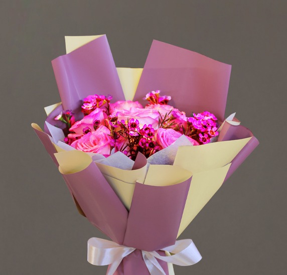 Pink roses wrapping bouquet, Luxury bouquet, flower bouquet, rose's, nice bouquet