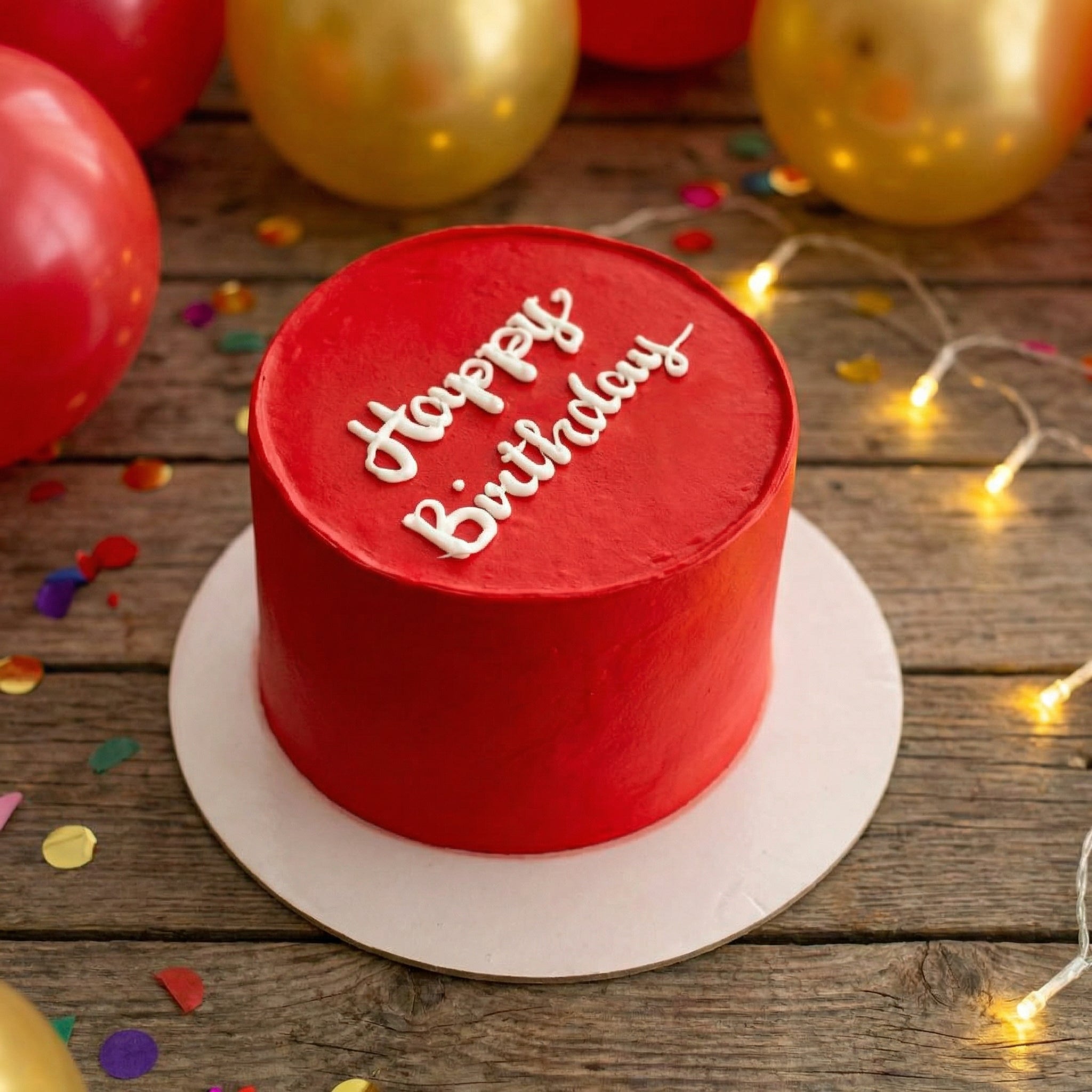Custom Message Red Velvet Cake – Personalized Cake for All Occasions