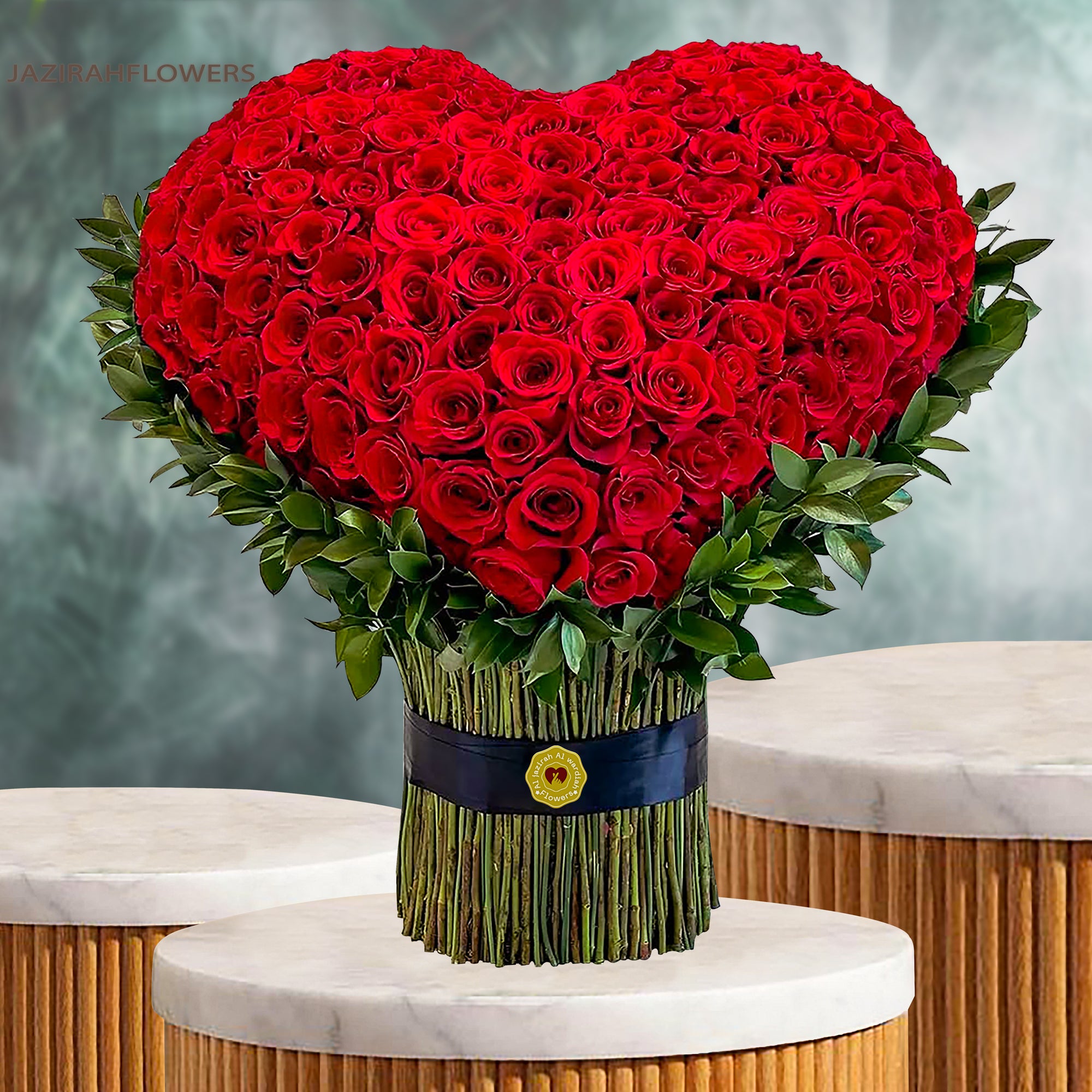3D heart Flowers bouquet, love forever bouquet, red rose bouquet