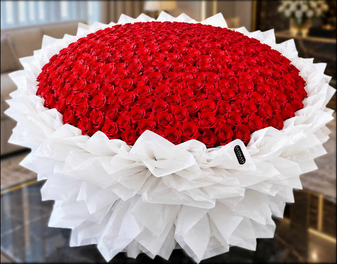 501 Red Roses Luxury Giant Bouquet in Fujairah - Jazirah Flowers   