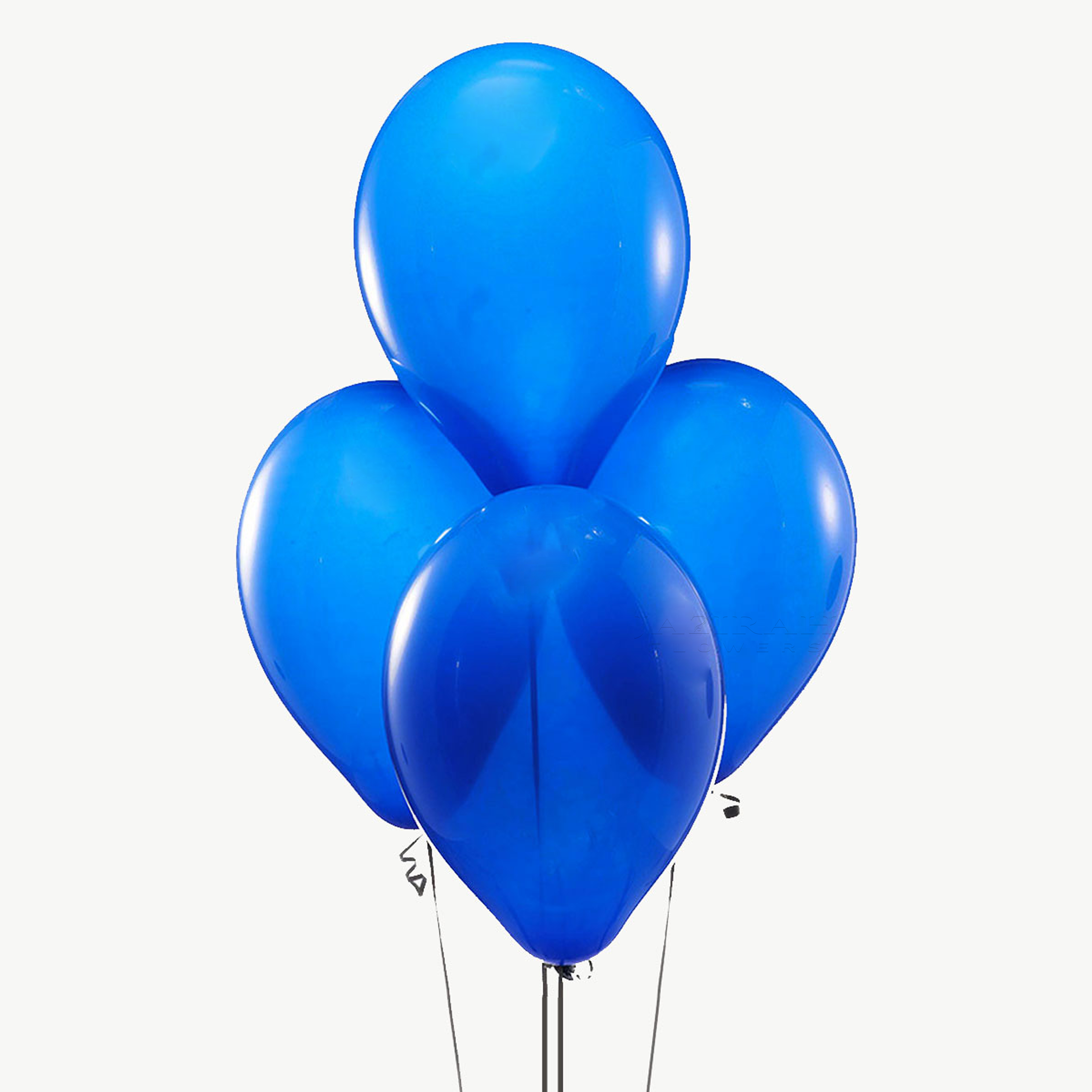 4 Pcs Helium Blue Balloons.