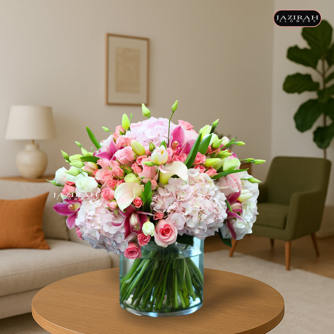 Luxury Mixed Flower Vase – Subscription Plan (Weekly, Monthly, Yearly)