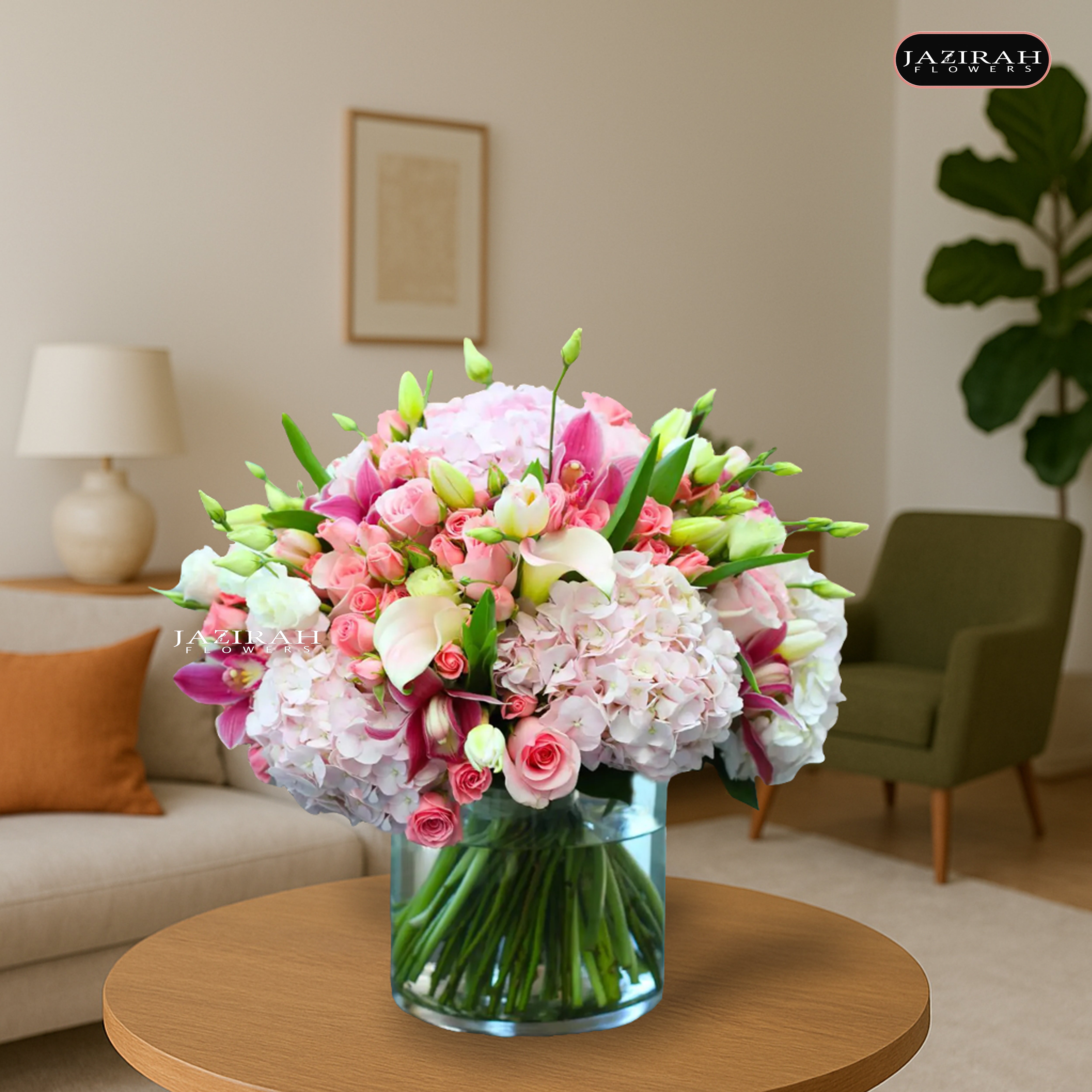 Luxury Mixed Flower Vase – Subscription Plan (Weekly, Monthly, Yearly)