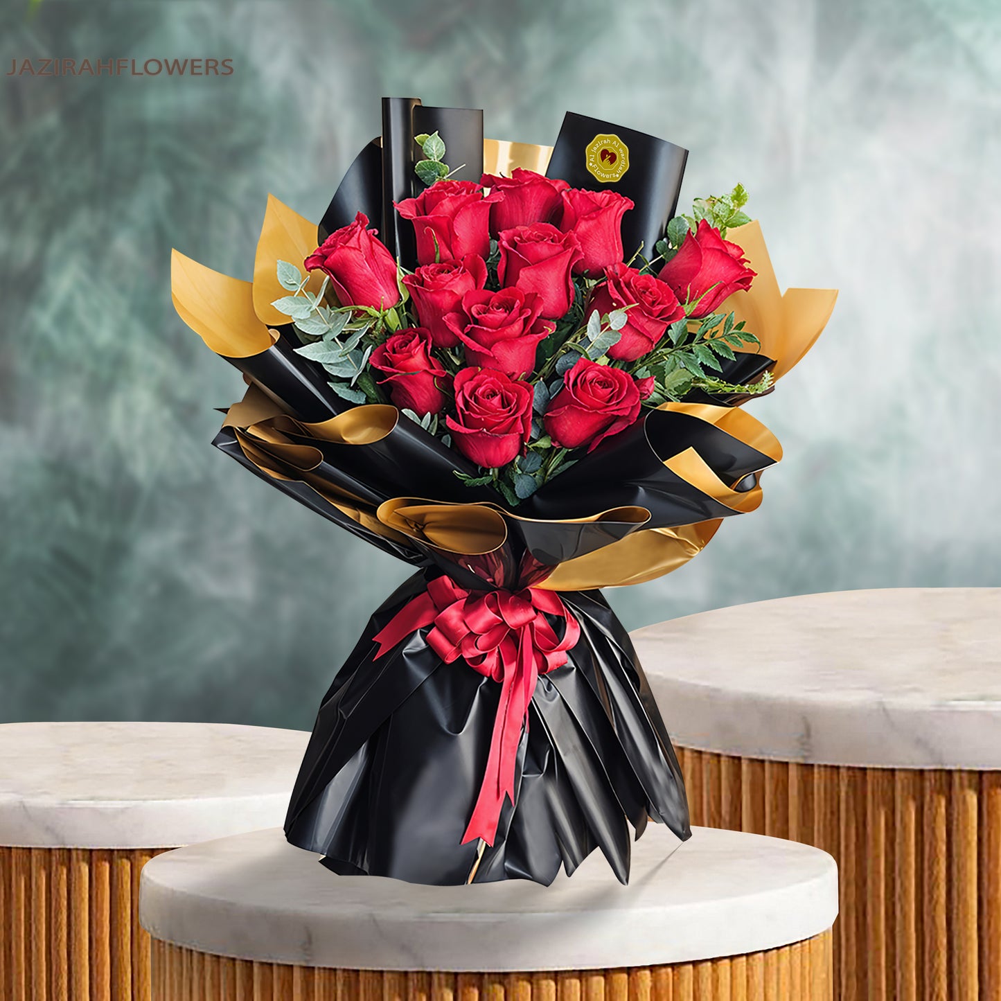 12 Red Roses Wrapping Bouquet, best gift