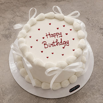 Signature "Hearts & Bows" Luxury Cake - 2-pound cake