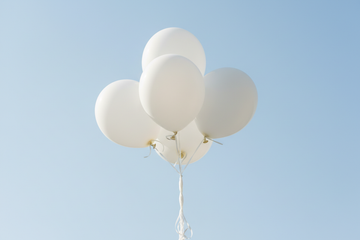 Four balloons stuck together