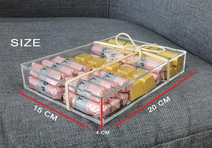 Acrylic chocolate box, Premium quality chocolate, Luxury chocolate