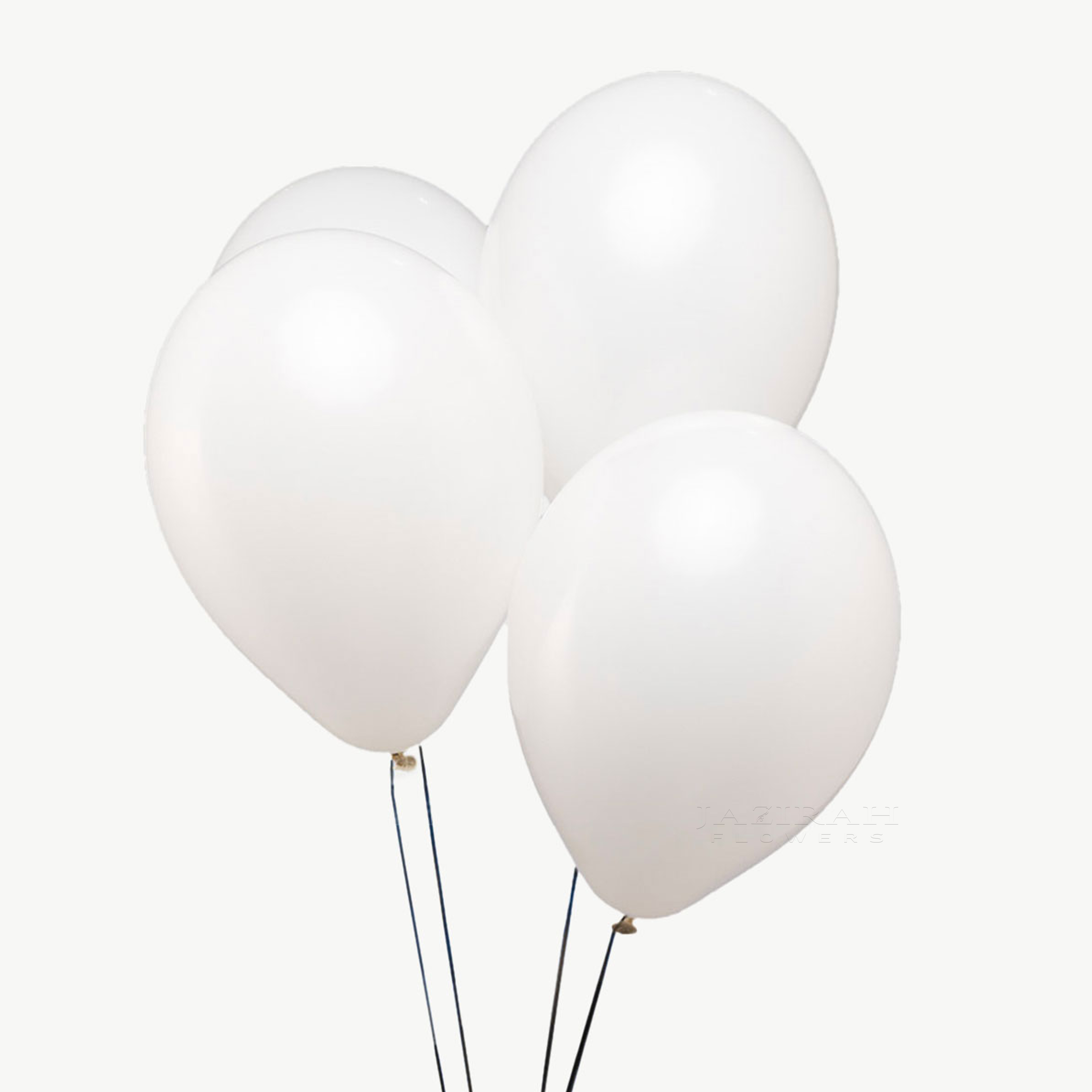 white Helium balloons 4 pcs